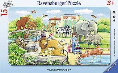 Kartonpuzzle Ravensb Ausflug in den Zoo